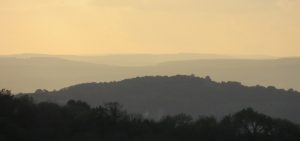 View of Gloucestershire Hills from Leckhampton Hill